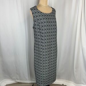 Jessica‎ London Dress Women's Size 22W Black White Sleeveless Maxi Plus